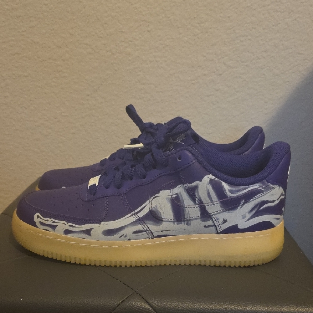 Nike Purple and Tan Sneakers with Bold Street-Style